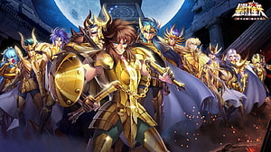 Saint Seiya Awakening Gold Saints Battle Formation HD wallpaper