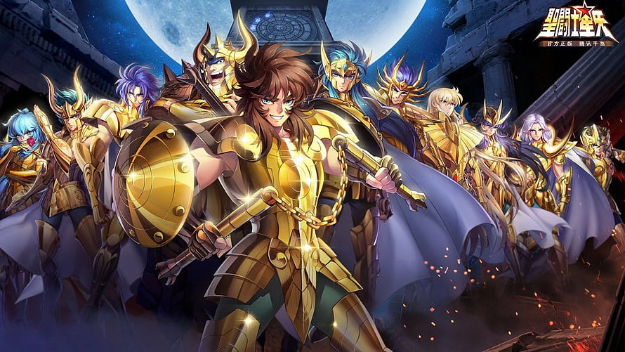 Saint Seiya Awakening Gold Saints Battle Formation HD wallpaper