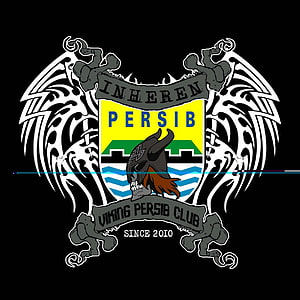 Persib Bandung Viking Club Emblem with Tribal Wings and Viking Skull HD phone wallpaper