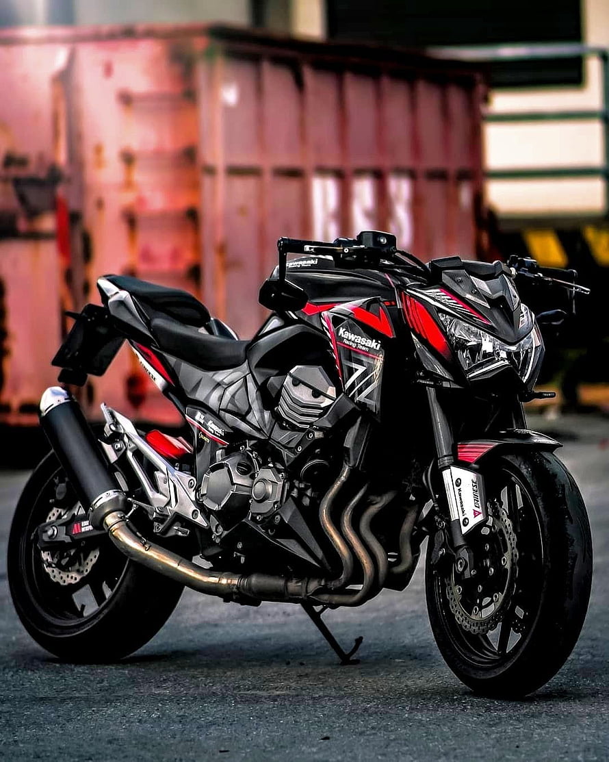 Kawasaki H2R Supercharged Motorcycle in Black and Red HD phone wallpaper