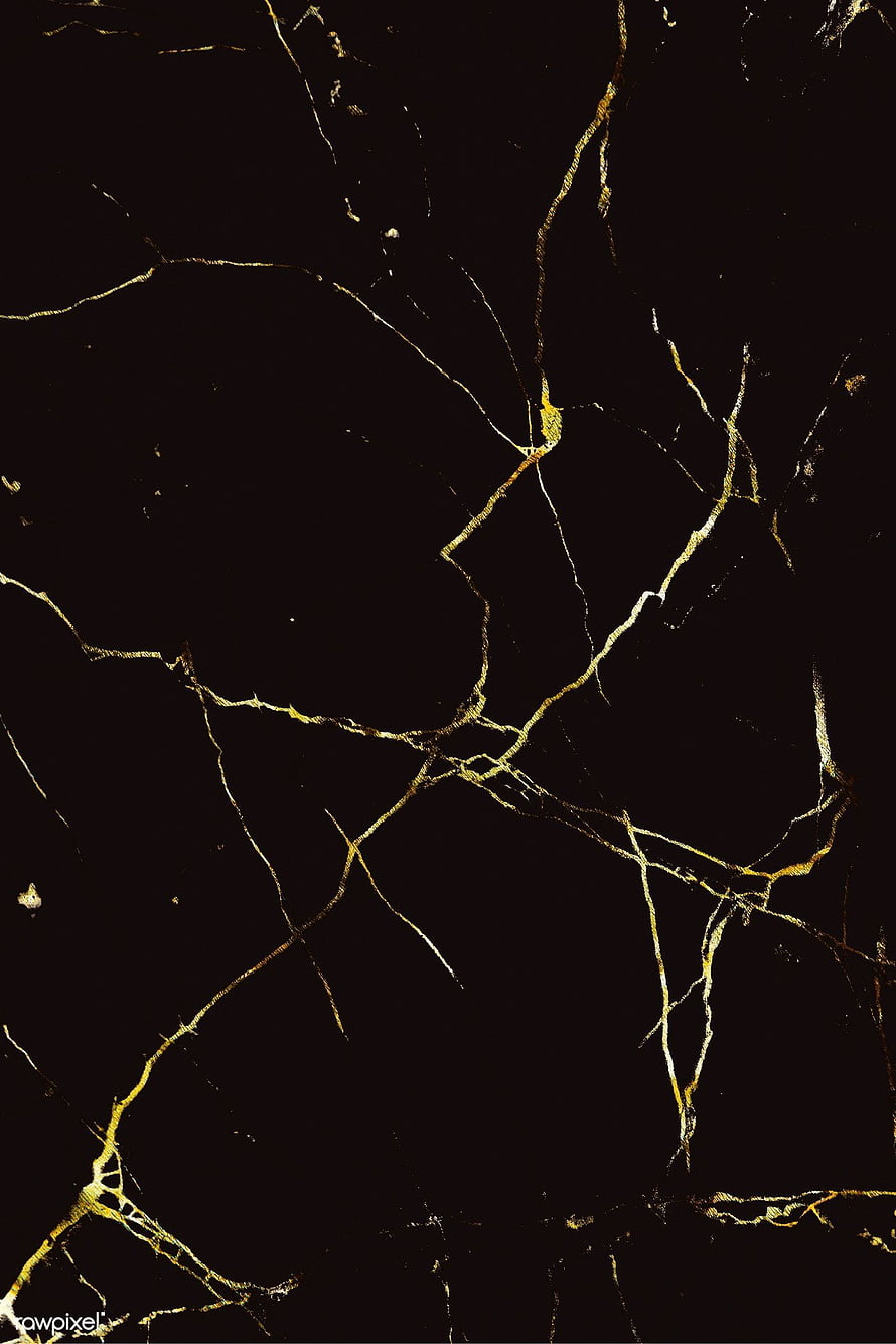 Luxurious Black Marble Texture with Intricate Gold Veining and Natural Stone Patterns HD phone wallpaper