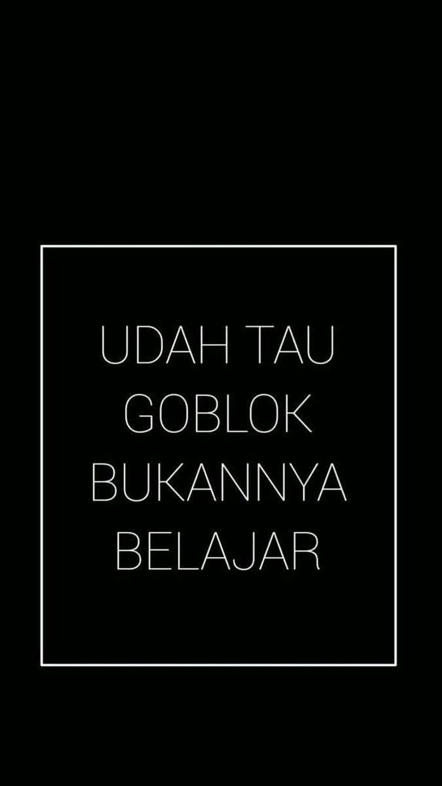 Minimalist Black Background With White Text Quote Inside A Thin Border Frame HD phone wallpaper