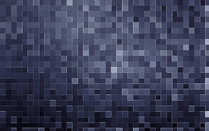 Dark Blue Geometric Mosaic Pattern with Subtle Light Reflections and Pixel Grid Texture HD wallpaper