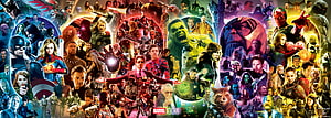 Marvel Studios Cinematic Universe Character Collage Featuring Avengers Guardians And More HD wallpaper