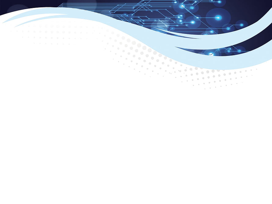 Modern Technology Wave Design with Circuit Board Elements and Blue Bokeh Lights HD wallpaper