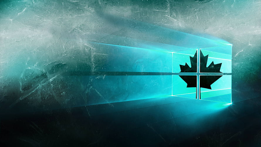 Rainbow Six Siege Black Ice Operation Glowing Windows Logo on Frozen Ice Surface HD wallpaper