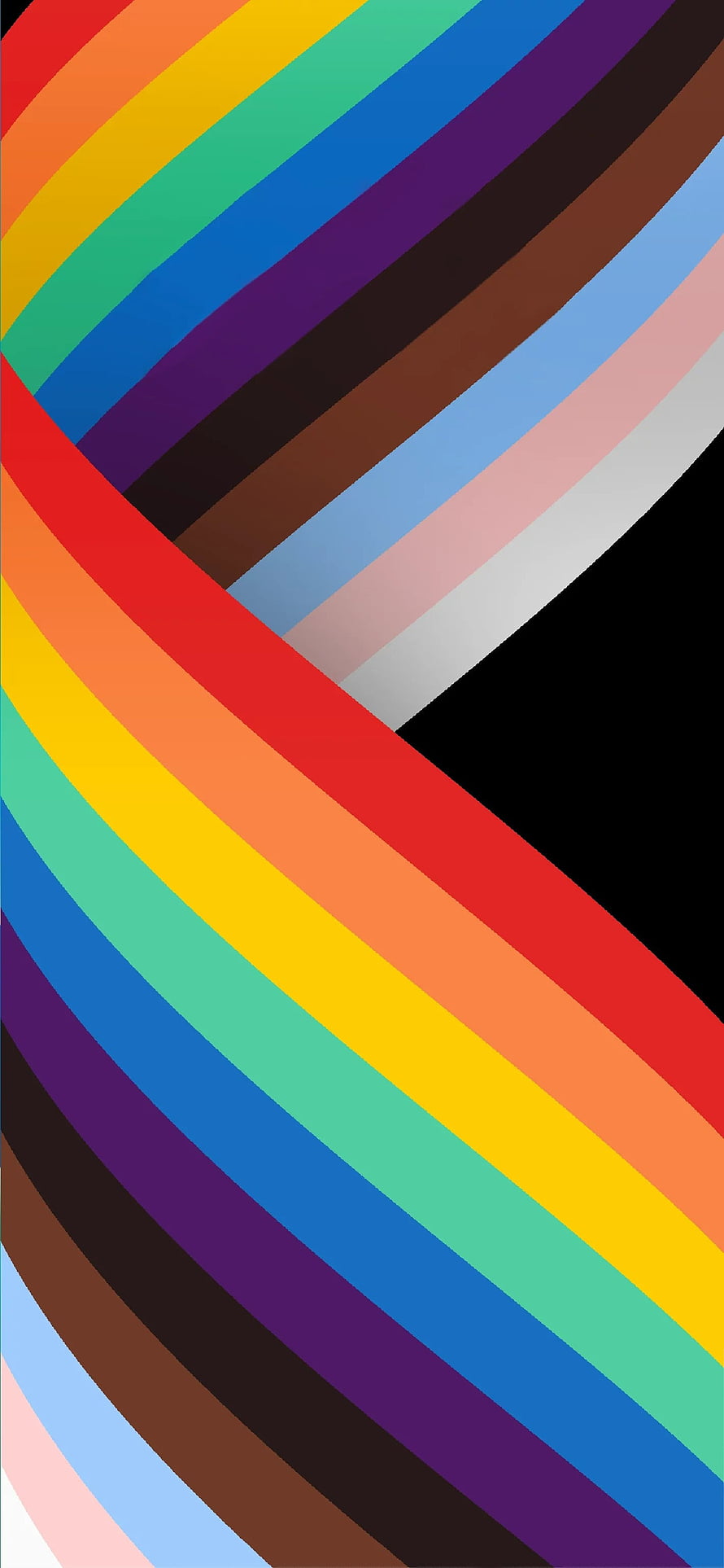 Progress Pride Flag Abstract Diagonal Stripes Wallpaper HD phone wallpaper