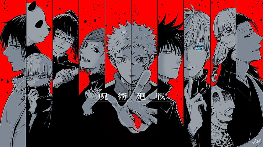 Jujutsu Kaisen Character Ensemble Wallpaper HD wallpaper