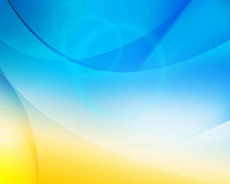 Abstract Blue and Yellow Gradient with Smooth Curved Waves and Soft Light HD wallpaper