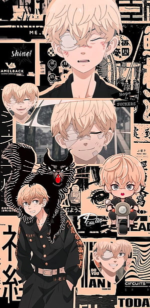 Chifuyu Matsuno Tokyo Revengers Anime Character Collage Wallpaper HD phone wallpaper