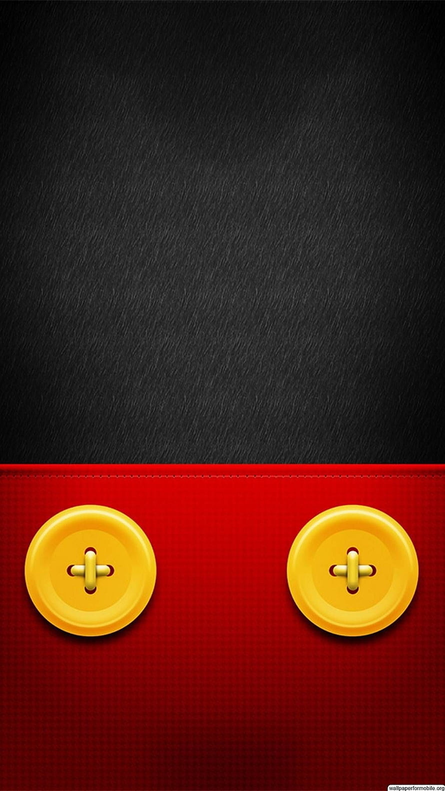 Mickey Mouse Inspired Red and Black Button Design Wallpaper HD phone wallpaper