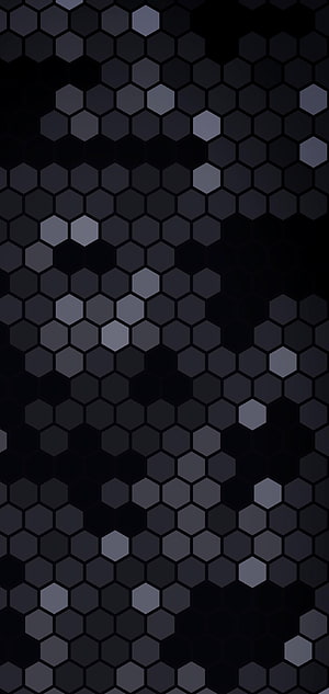 Dark Hexagon Pattern Wallpaper With Grey And Black Geometric Tessellation HD phone wallpaper