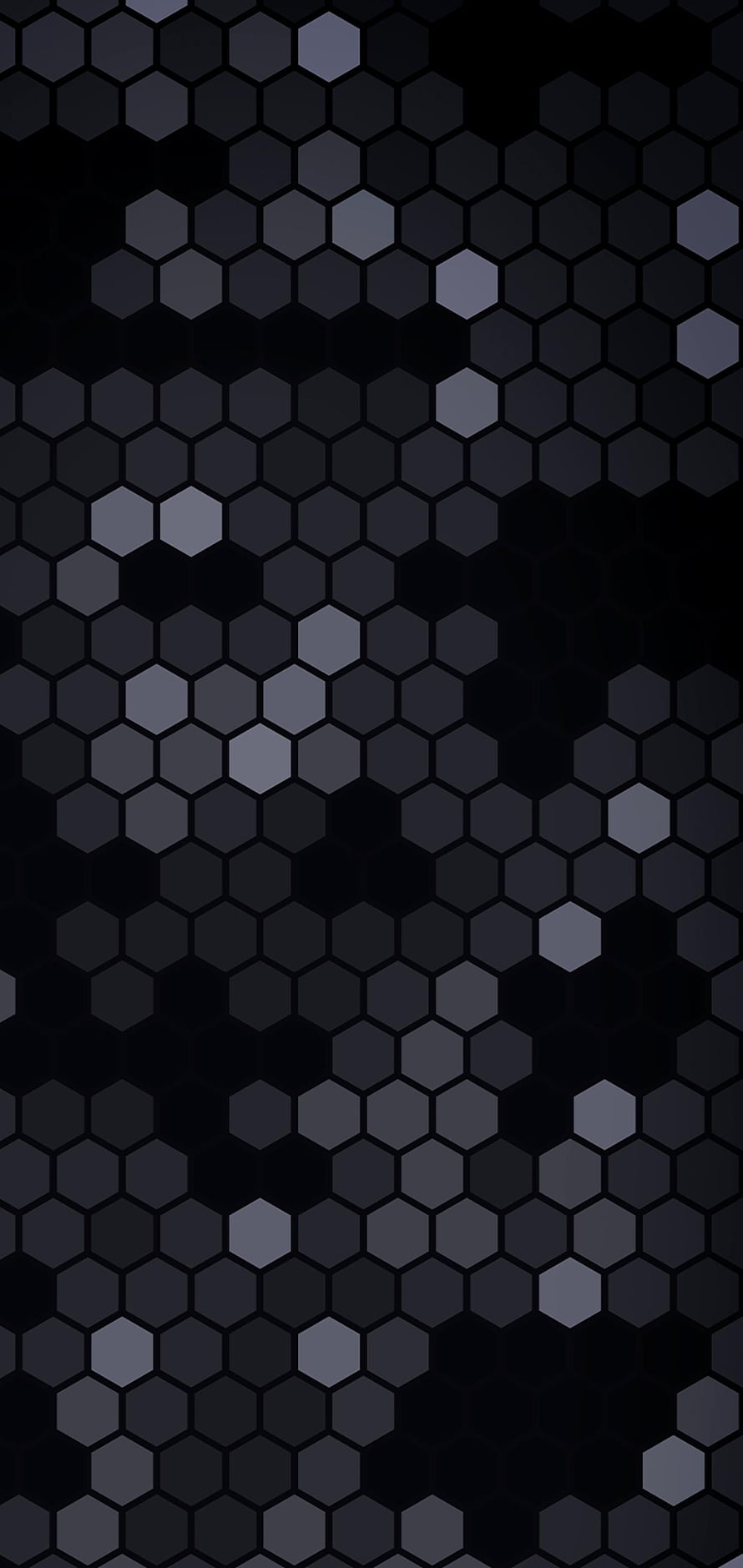 Dark Hexagon Pattern Wallpaper With Grey And Black Geometric Tessellation HD phone wallpaper