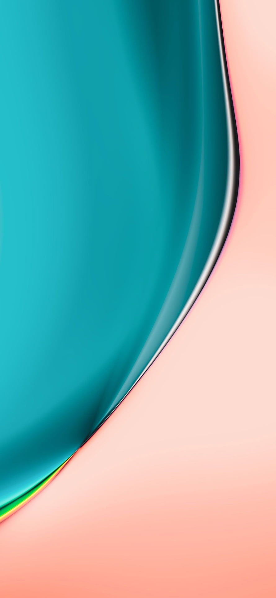 Realme X50 Pro Abstract Teal and Pink Gradient Wallpaper HD phone wallpaper