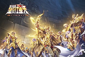 Saint Seiya Awakening Golden Saints Group Artwork HD wallpaper