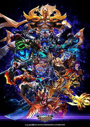 Mobile Legends Bang Bang Character Roster Artwork HD phone wallpaper