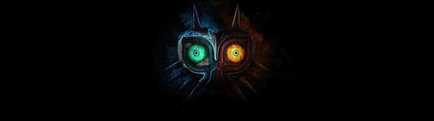 Majora's Mask Glowing Eyes Dark Fantasy Artwork HD wallpaper
