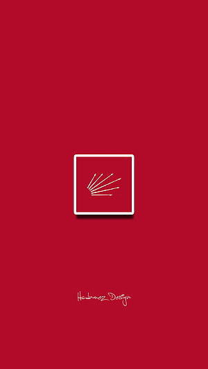 Minimalist CHP Party Logo on Deep Red Background with White Arrow Fan Icon HD phone wallpaper