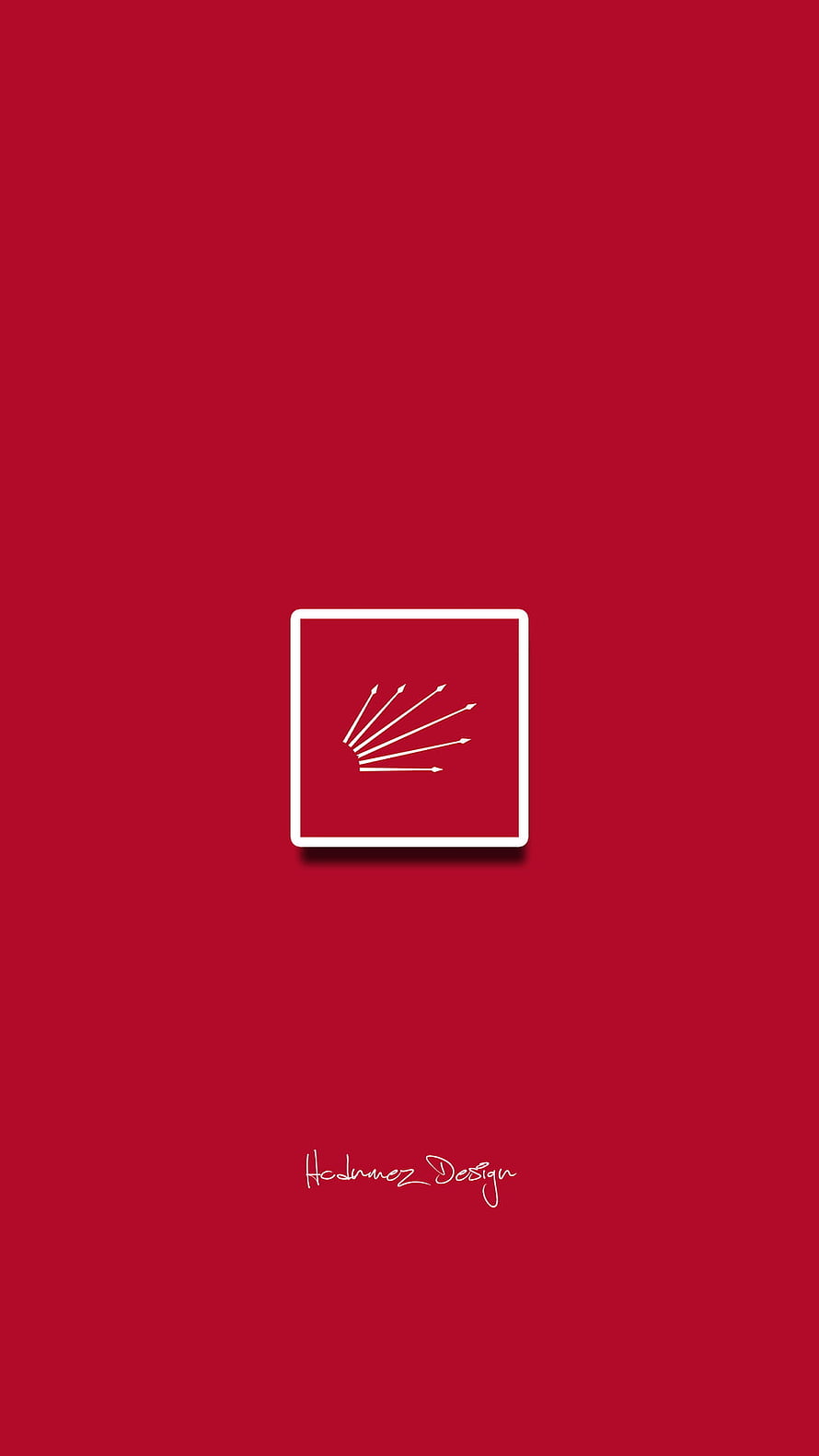Minimalist CHP Party Logo on Deep Red Background with White Arrow Fan Icon HD phone wallpaper