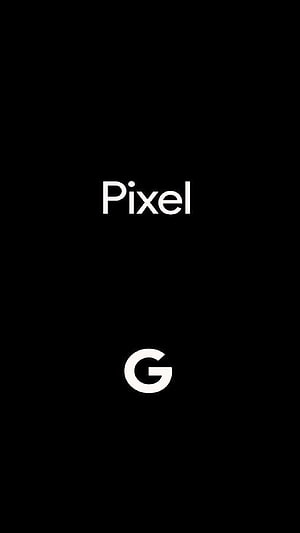 Minimalist Google Pixel Logo on Black Background HD phone wallpaper