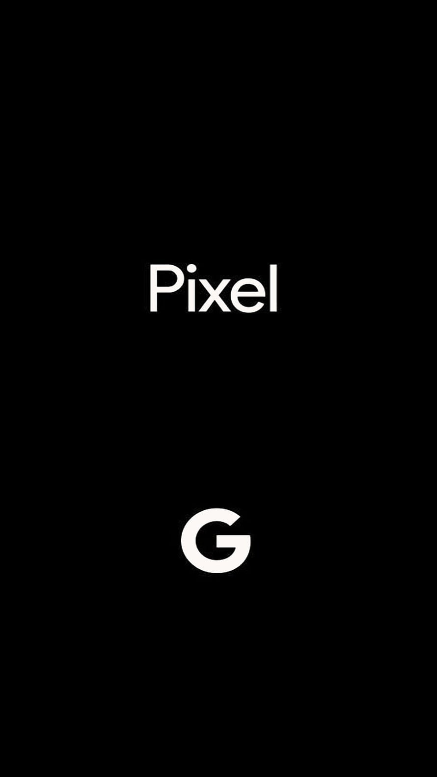 Minimalist Google Pixel Logo on Black Background HD phone wallpaper