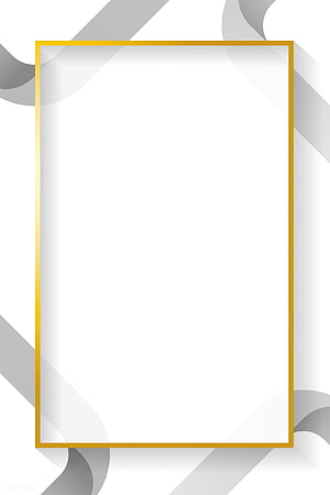 Elegant Gold Frame With Grey Abstract Ribbons On White Background HD phone wallpaper