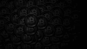 Dark Bitcoin Coin Pattern Background with Cryptocurrency Symbol Design HD wallpaper