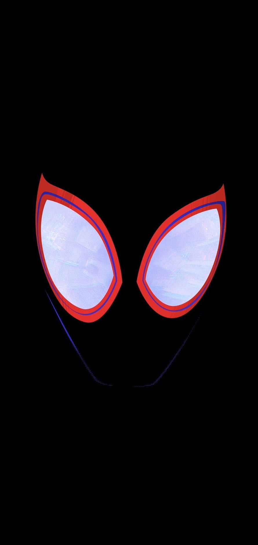 Spider-Man Eyes Close-Up on Black Background, Cool Miles Morales Spiderman, Miles Morales Falling HD phone wallpaper