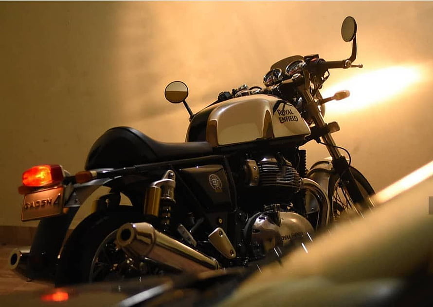 Royal Enfield Classic 350 Motorcycle in Warm Lighting HD wallpaper