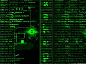 Green Matrix Style Digital Rain Code And Binary Data Computer Screen Wallpaper HD wallpaper