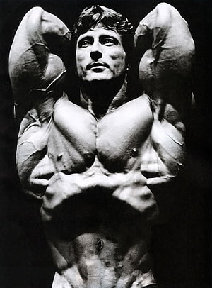 Frank Zane Classic Bodybuilding Pose Black and White Portrait HD phone wallpaper
