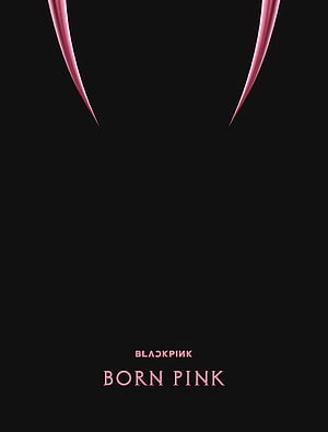 Blackpink Born Pink Album Cover Art with Pink Claws on Black Background HD phone wallpaper
