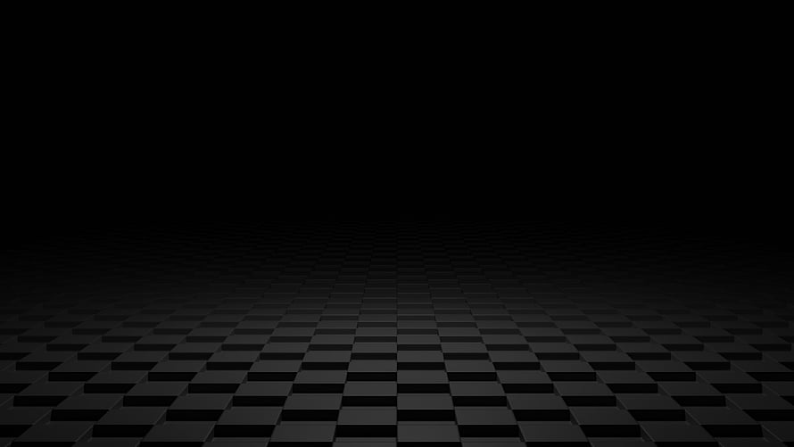 Dark 3D Checkerboard Floor Perspective Abstract Background HD wallpaper