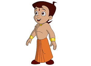 Chhota Bheem Cartoon Character Illustration HD wallpaper
