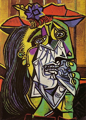 Pablo Picasso Cubist Portrait of a Woman with Hat and Bold Geometric Shapes, Pablo Picasso for Android, Picasso Art HD phone wallpaper
