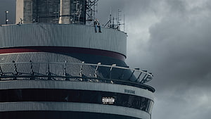 Drake Views Album Cover Art Featuring Tower Rooftop Scene HD wallpaper