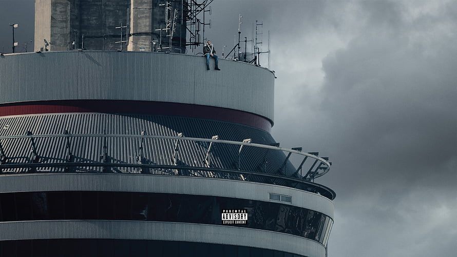 Drake Views Album Cover Art Featuring Tower Rooftop Scene HD wallpaper