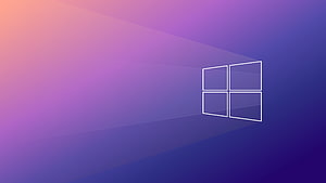 Windows 10 Default Desktop Background with Gradient Purple and Blue Tones HD wallpaper