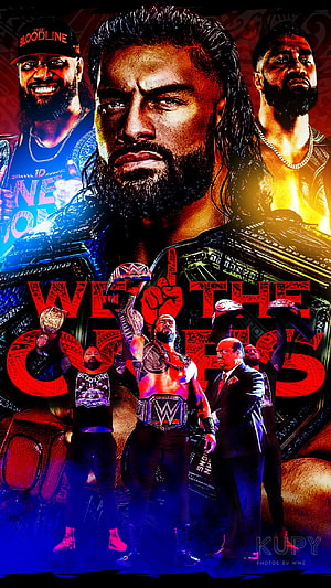 Roman Reigns and The Bloodline WWE Champions We The Ones Poster, The Bloodline, WWE, Usos, Roman-Reigns HD phone wallpaper