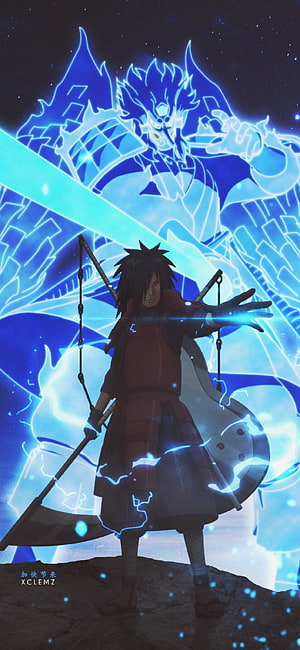 Madara Uchiha Summoning Susanoo Anime Wallpaper HD phone wallpaper
