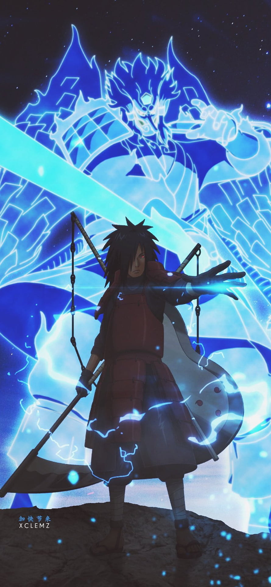 Madara Uchiha Summoning Susanoo Anime Wallpaper HD phone wallpaper