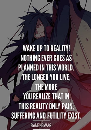 Uchiha Madara Anime Character with Dark Spiky Hair and Red Eyes HD phone wallpaper