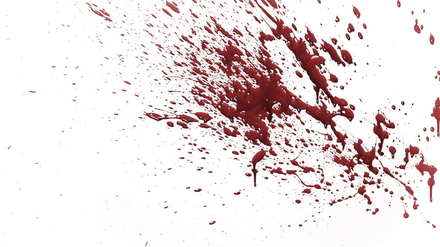 Red Blood Splatter Texture on White Background for Horror Design HD wallpaper