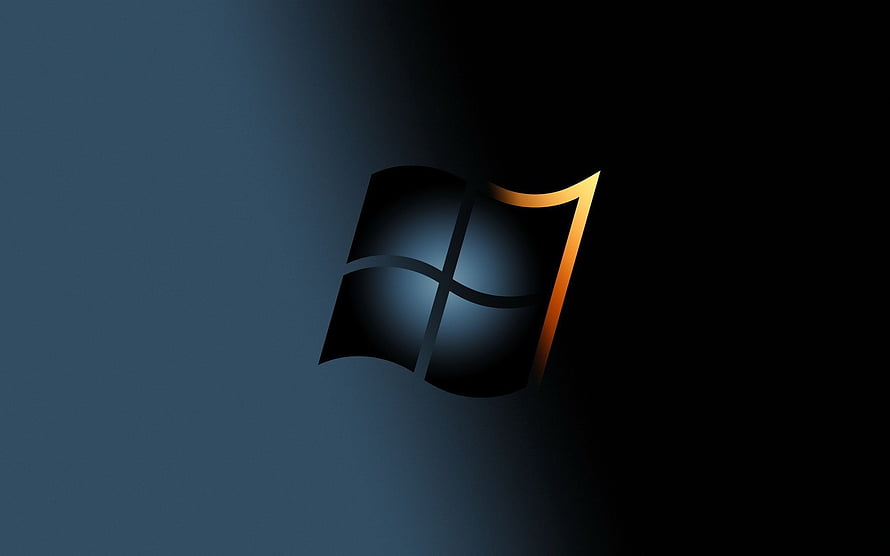 Windows Server 2012 Logo with Golden Accent on Dark Gradient Background HD wallpaper