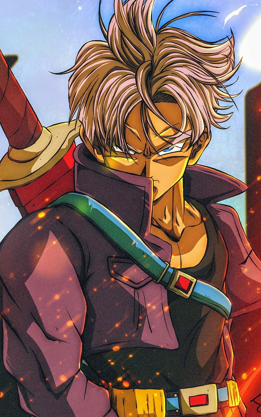 Future Trunks Dragon Ball Super Anime Character Portrait HD phone wallpaper