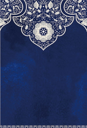 Elegant Blue and White Floral Mandala Pattern Wallpaper, Blue Antique Vintage Wedding Background. Islamic art pattern, Background vintage, Wedding background HD phone wallpaper
