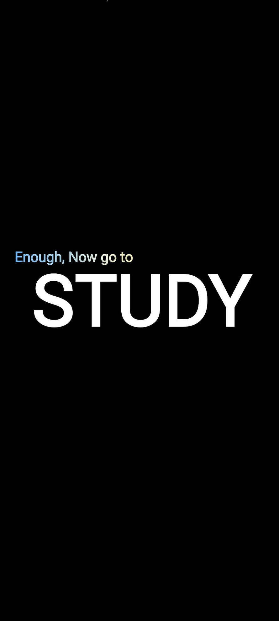 Minimalist Motivational Study Quote Wallpaper Black Background HD phone wallpaper