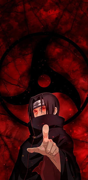 Itachi Uchiha Sharingan Anime Wallpaper HD phone wallpaper
