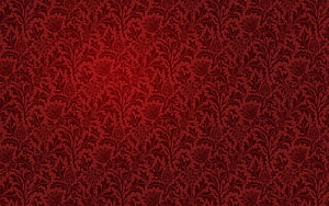 Deep Burgundy Damask Floral Pattern with Ornate Vintage Motifs HD wallpaper