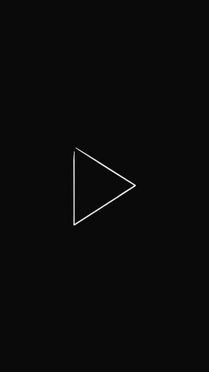 Minimalist White Triangle Outline on Black Background HD phone wallpaper